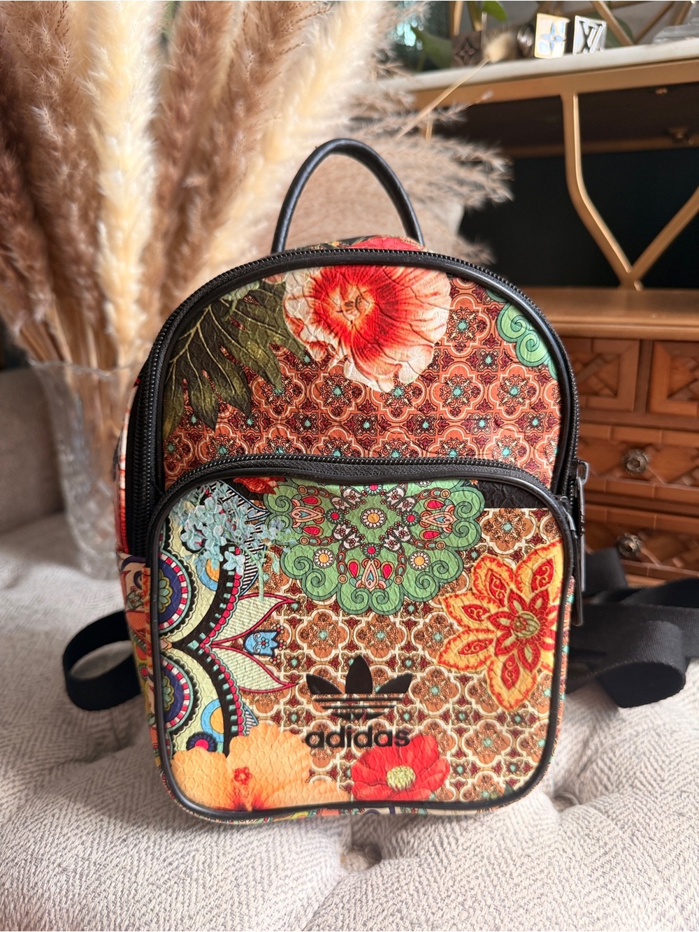 Adidas x FARM Rio Floral Mini Backpack Multicolor - Picture 16 of 16